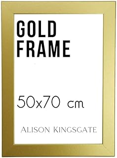Alison Kingsgate Black 50x70cm Frame With Perspex Front & In Multiple Colours - 50 x 70 Frame In Wall Mounting- Picture Frames 50x70cm Photo Frame- Poster Frame 50x70cm