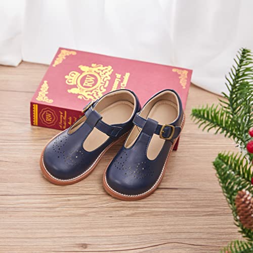 Image of GINFIVE Toddler Girls Mary Jane School Oxford Dress Flat Shoes for Wedding