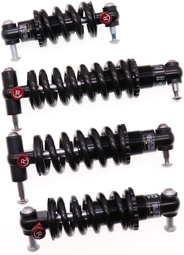 Bicycle Shock Absorbers, Rear Shock AbsorberAdjustable Suspension Shocks Spring Bike Downhill 125 1000 1250 Lbs Scooter 258(125mm 24 24 2500lbs)