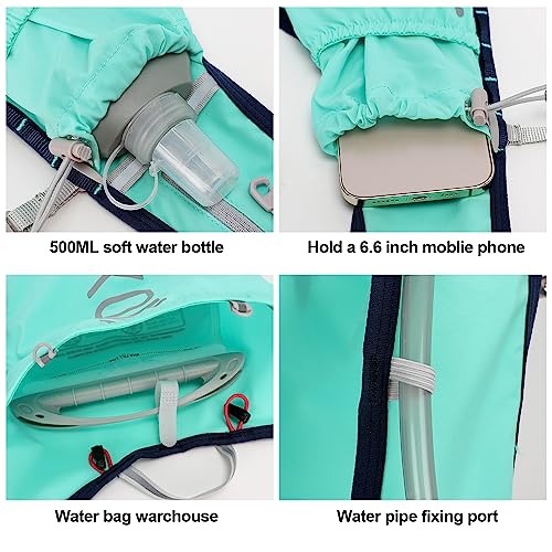 Image of INOXTO Running Hydration Vest Backpack,Lightweight Insulated Pack with 1.5L Water Bladder Bag Daypack for Hiking Trail Running Cycling Race Marathon for Women Men