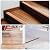 Floor Transition Strip Self Adhesive, Flat Laminate Floor Cover Strip 2" Wide Vinyl Floor Flat Divider Strip, Wood Grain Design (3.28FT, Brown)
