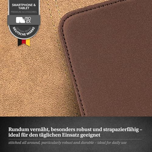 Housse Samsung Galaxy A55 5G moex en cuir marron pour vos déplacements - 5