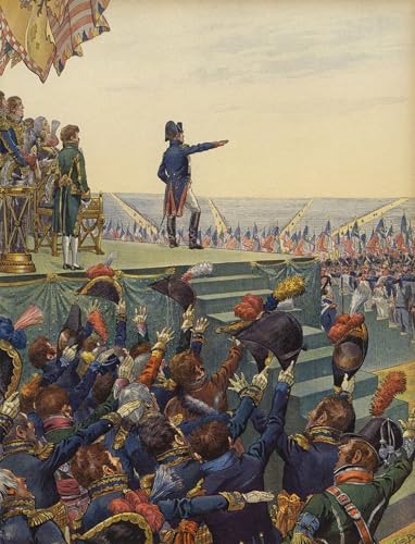 L'armée de Napoléon Bonaparte Tableau Toile Décoration Bureau Affiche Historique 60x90