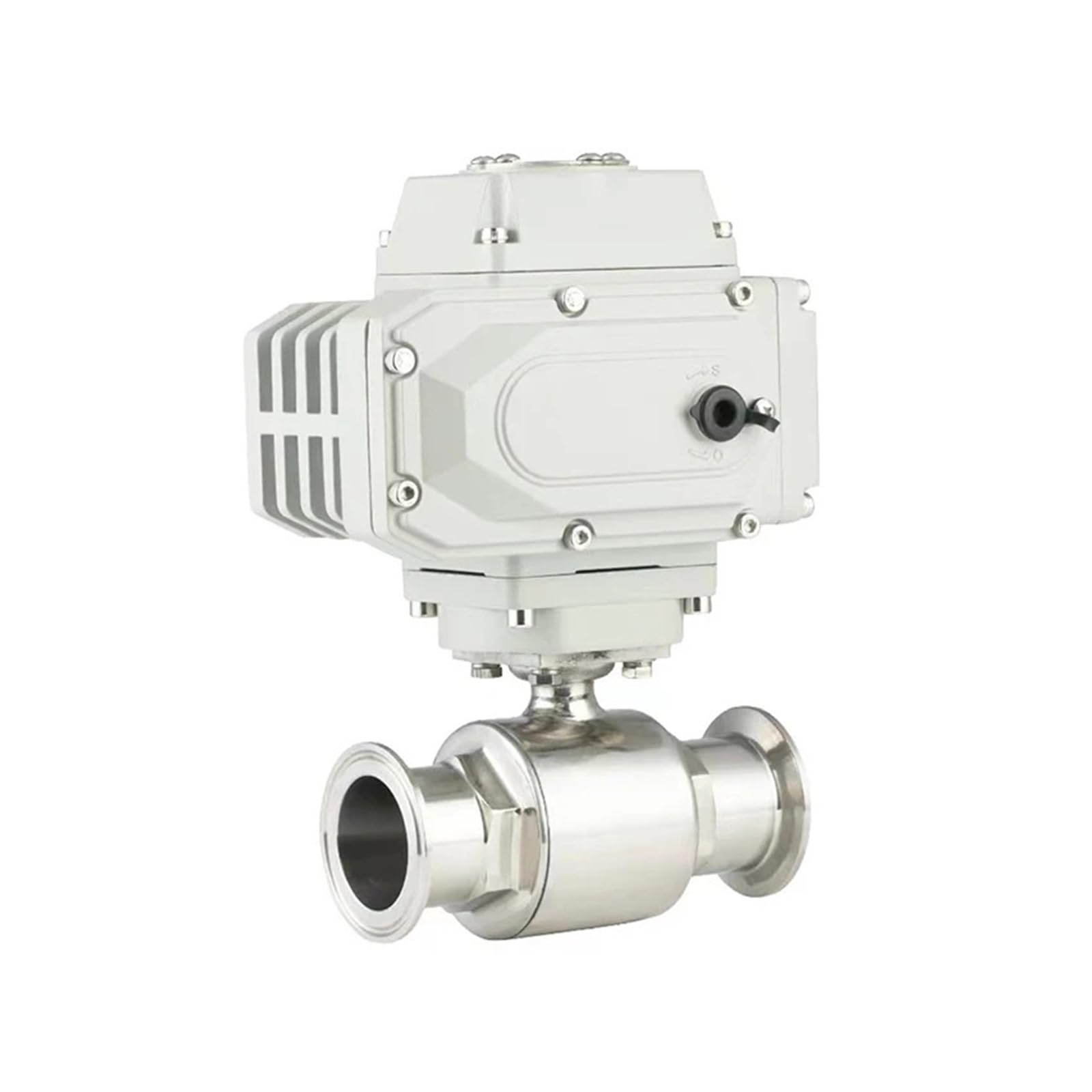 Robinet à bille électrique en acier inoxydable tri-clamp 19mm 24VDC