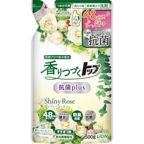 Amazon.co.jp: トップ ライオン 香りつづく抗菌 ShinyRose 詰替 500g