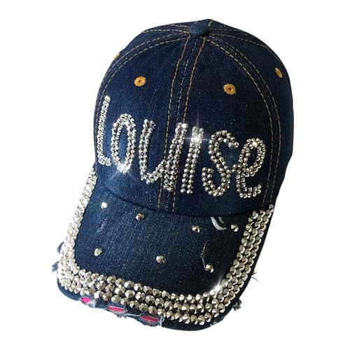 Popfizzy Bling Thelma and Louise Hats for Women Great for Girls Night Out Matching Denim Blue Caps3