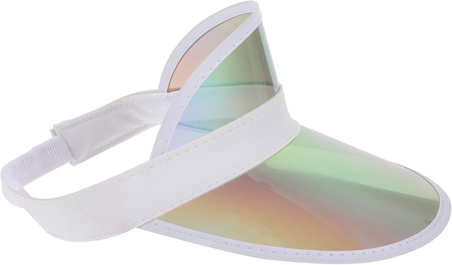 Adjustable Plastic Sun Visor Hat Women's Outdoor Sports Sunshade Cap Wide Brim UV Protection Beach Workout Visor Multi