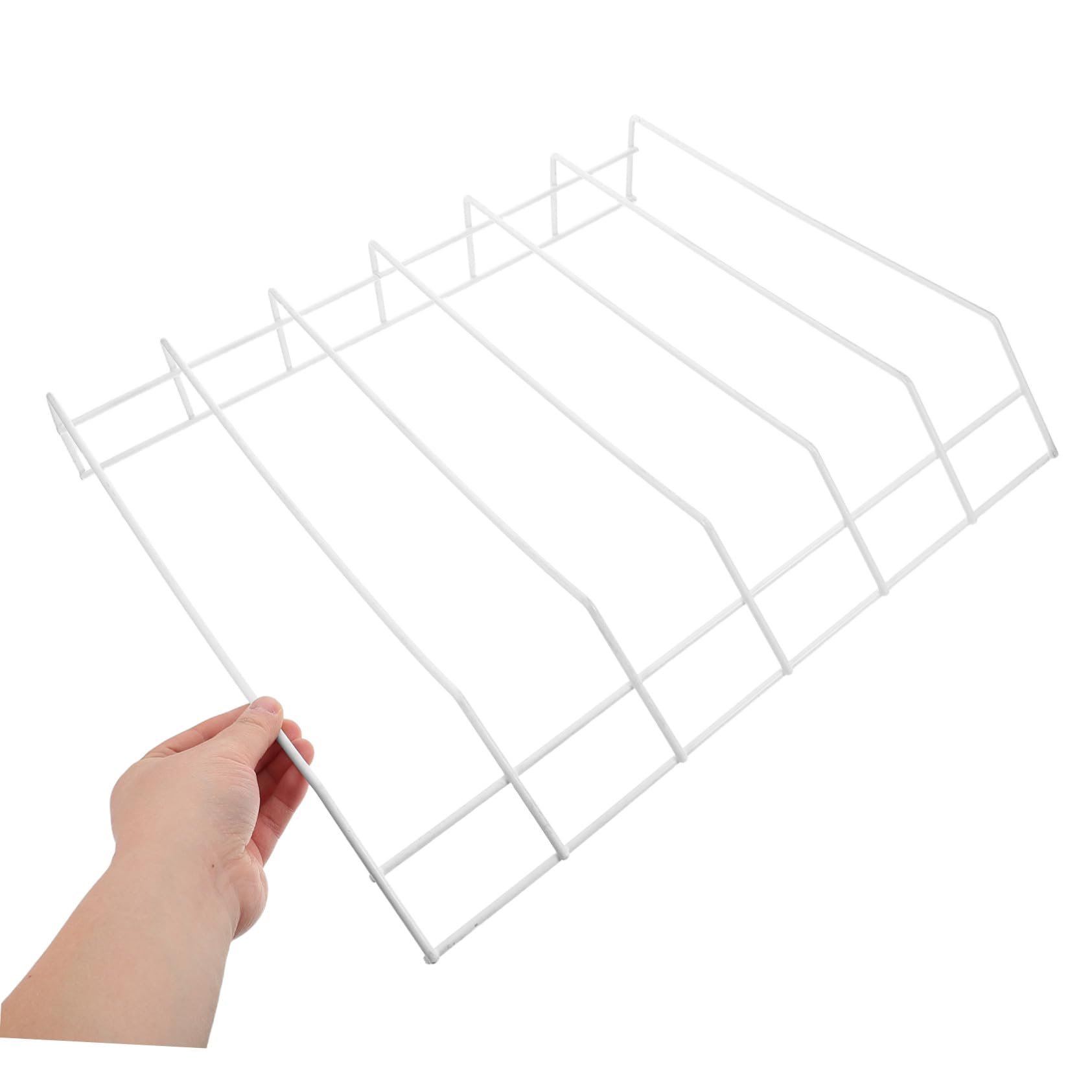 Puszka do lodówki – 46 cm x 38 cm, regał do zamrażarki z 6 przegródkami, kratka do przechowywania napojów do chłodnicy i uchwytu na napoje gazowane, wydajna oszczędność miejsca