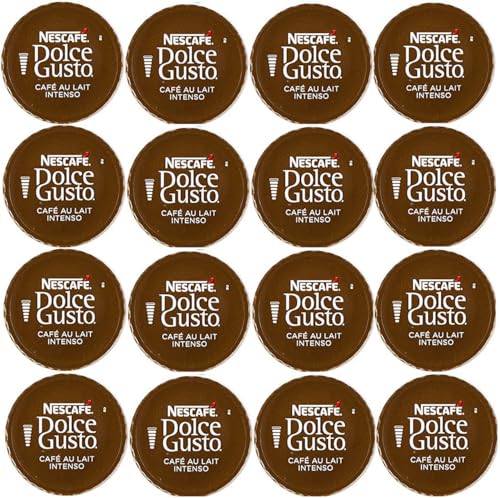 Buy 10,20,30,50,80 & 100 Compatible with Dolce Gusto Coffee pods : Cafe Au Lait Intenso - SOLD LOOSE