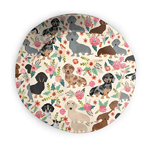 Dogs Pink Flowers Bucket Hat, Uv Sun Protection Packable Travel Summer Boonie Cap For Men Women #TOP3
