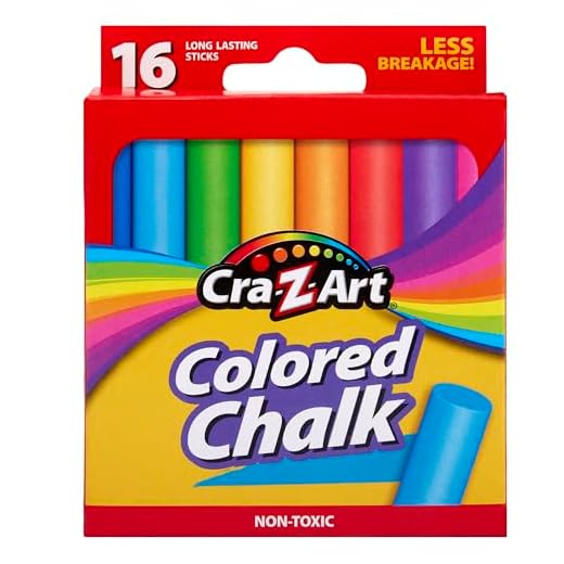 Cra-Z-Art Colored Chalk, 16 Count (10801-48), Assorted