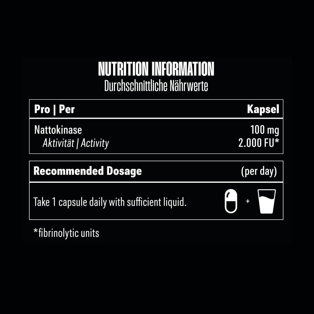 Big Zone | Nattokinase in reiner Qualität, 100mg & 2000 FU pro Kapsel, 270 Portionen, reines Produkt ohne Zusätze | 270 Kapseln