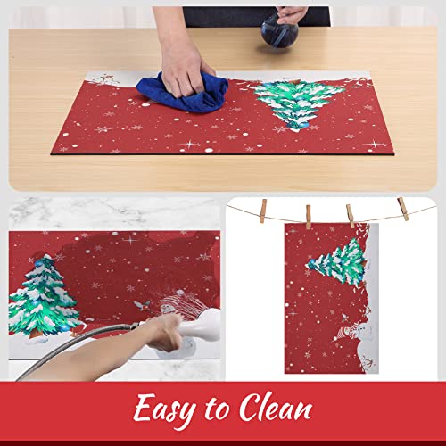 Caromio Christmas Bath Mat Non-Slip Bathroom Rugs Water Absorbent Bathroom Floor Mats Washable Shower Mat Quick Dry Under Door Bathroom Rug Mat, Snowman, 16" X 24" #TOP3