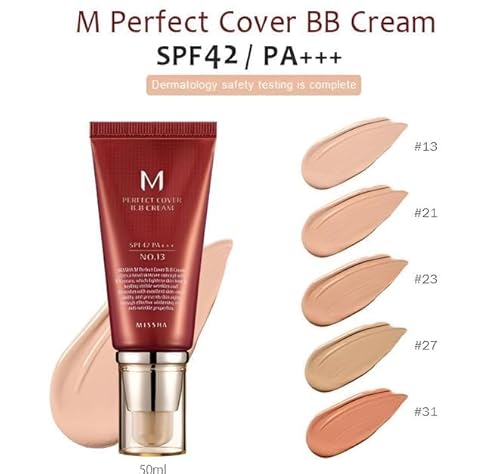 MISSHA M Perfect Cover BB Creme SPF42 / PA +++ (Nr. 27 Honigbeige), 50 ml