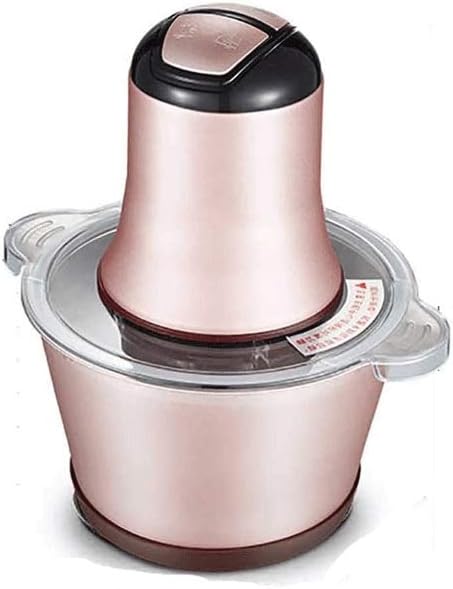 Electric Chopper, Food Processor with Coated Blade and Stainless Steel Bowl, High Speed Kitchen Meat Grinder