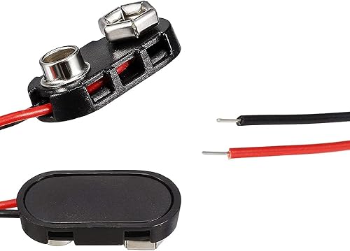 Miniatura 6 de ShangHJ 6 juegos de 110 dB electrónica mini alarma piezoeléctrica DC 12 V seguro antirrobo de alta dececibel activo, alarma de zumbador con clip de