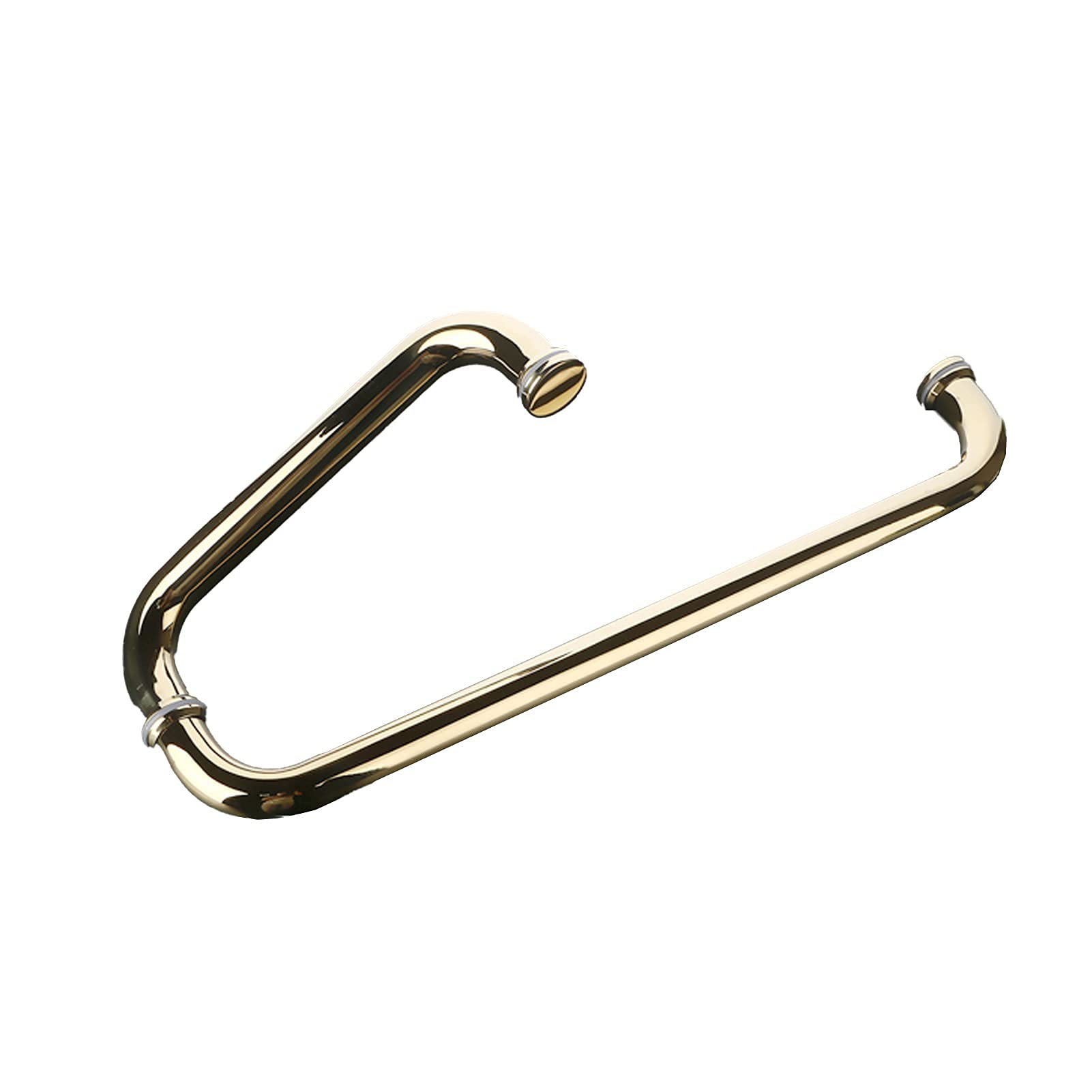 Tirador de puerta de vidrio baño individual acero inoxidable 304 dorado CHEWYNP 225 y 425mm