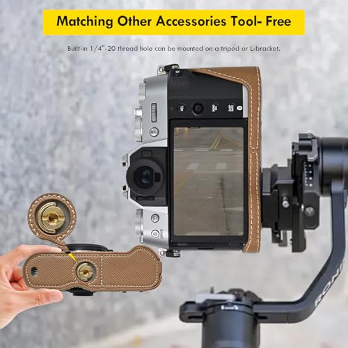 Funda para cámara Fujifilm X-T50 de cuero PU miniatura 5