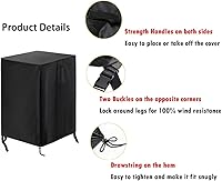 Vista 3 de Saking Funda para Tanque de Propano Compatible con Tanque de Propano Cuadrado de 20 libras, Funda Impermeable para Mesa Auxiliar de Almacenamiento