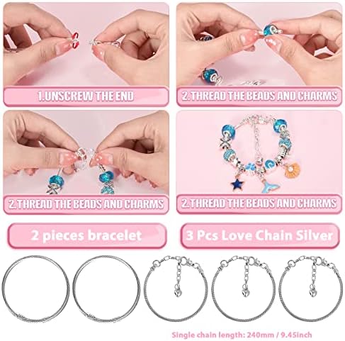 Bracelet Making Kit for Girls Gifts 8-12 Years Old, Art Kit for kids 6-8, Unicorn Girls Toys Jewelry Making Kit, Arts and Crafts for Kids Ages 6-8, Birthday Gifts for Girls Rainbow Loom 5 513VUaRkfbL. AC