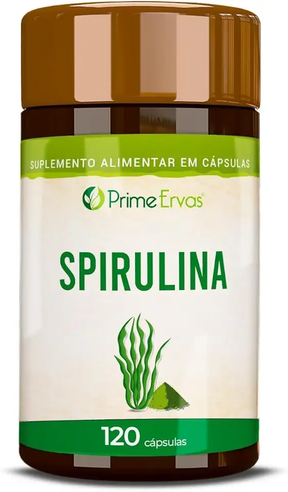 Spirulina 120 Cápsulas De 500mg Prime Ervas