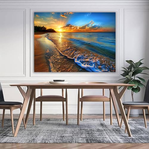 Impression sur toile lever du soleil évadez-vous depuis votre salon