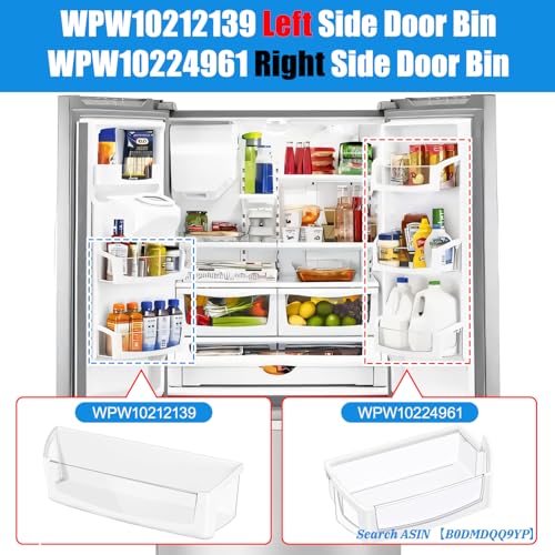 Whirlpool side by side fridge