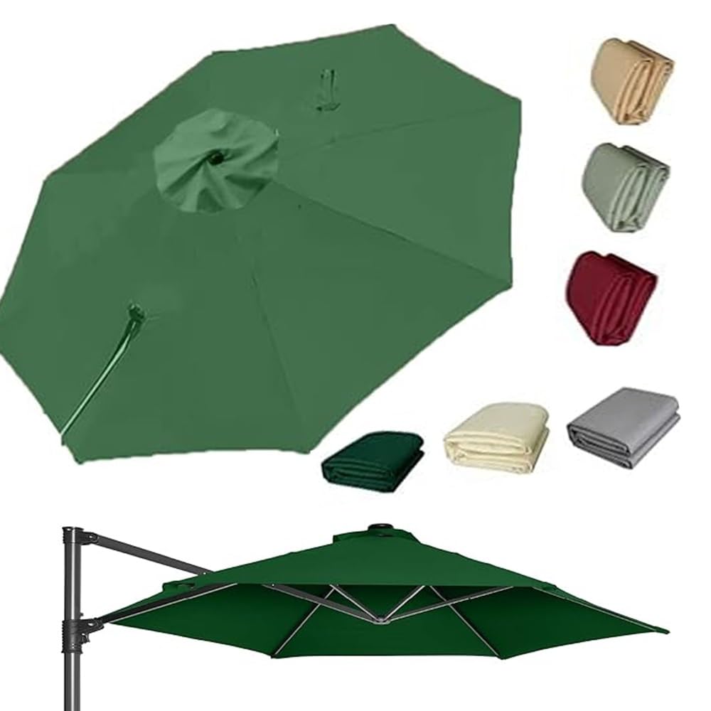 Toile parasol déporté 3.5m usée ? Changez le tissu 8 baleines