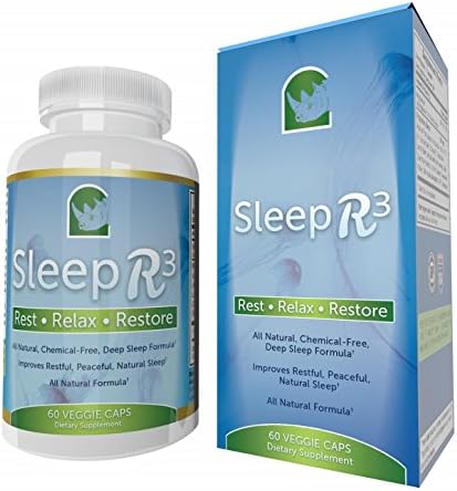 Herbal Sleep Aids for Adults | Deep Sleep Formula | Safe, Natural, Non-Addictive, Non-Drowsy | Aids Relaxation, Restorative Sleep & Recuperation | Sleep R3 Rest Relax Restore Guarantee! | 60 Capsules