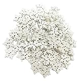  MagiDeal 100 Stücke Weihnachten Holzknöpfe Schneeflocke Knöpfe Zwei Löcher Knopf zum Scrapbooking, Nähen, Basteln und Dekorieren