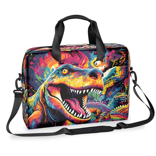 Maletín para portátil 15.6-16 pulgadas con diseño de dinosaurio miniatura 1