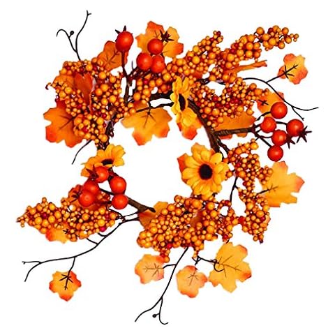 Worth Imports Sunflowers Candle Ring, Yellow Cover