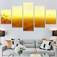 SIGNWIN 5 Panel Canvas Wall Art Modern Art Astronomy & Space Cosmic Decorative Elements Dramatic Multicolor Photography for Home Decorations Ready to Hang - 60