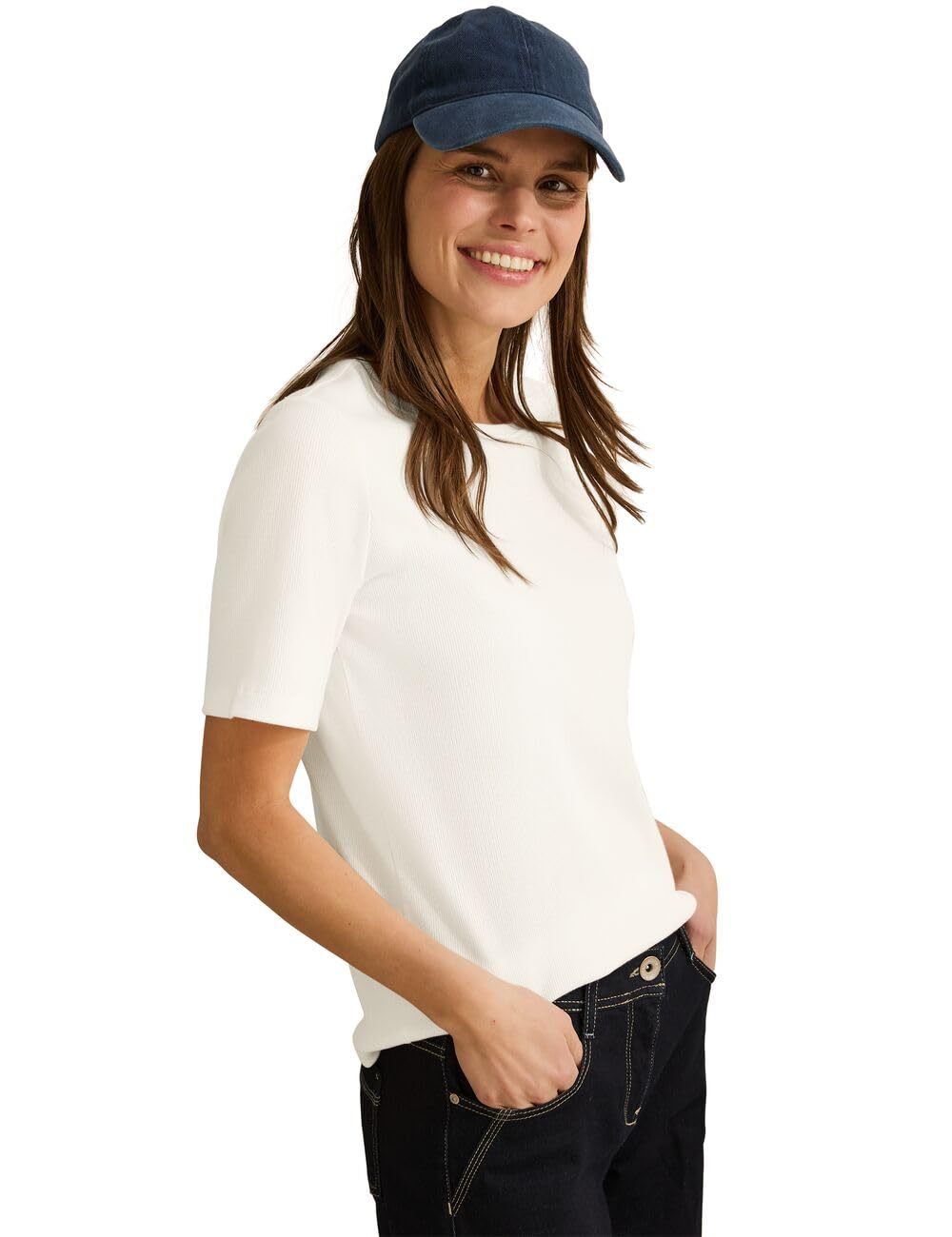 Cecil NOS Basic Rib T-Shirt