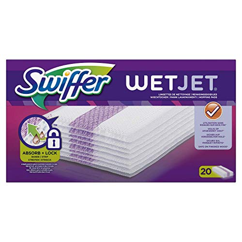 Swiffer Wetjet Refill, Purple, 4x20pc, Nachfüllpackung 80 Stück (8x10) – Bild 3