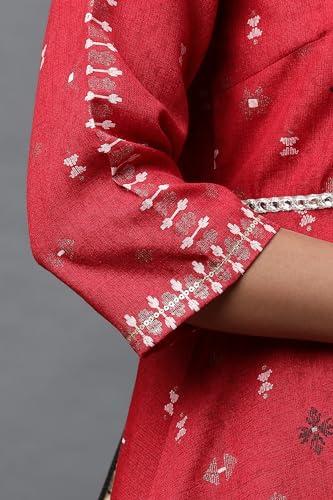 Image of Aurelia Polyester Women Kurti With Sharara and Dupatta Set