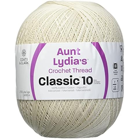 Aunt Lydia Crochet Cotton Thread Cover