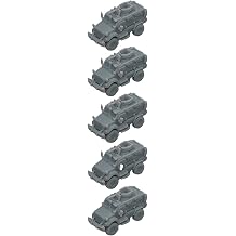 5PCS 1/700 1/350 DIY Model MaxxPro MRAP Mine Resistant Ambush Protected Vehicles Uncolored DIY Military Resin Model for Display Collection1/350 2cm