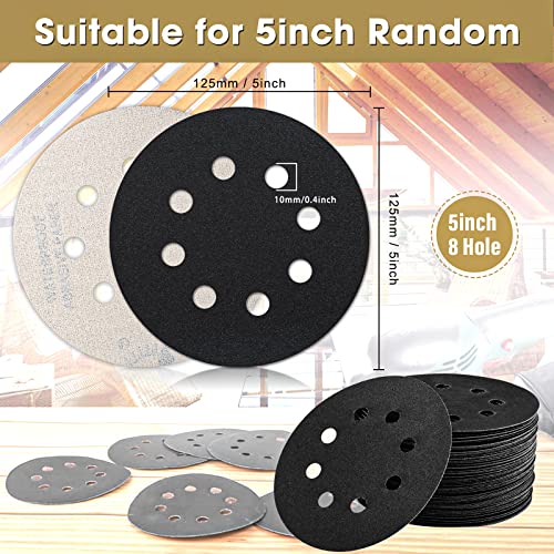 STEBRUAM 50PCS 125mm Dry Wet Sanding Discs 120 Grit - Image 2