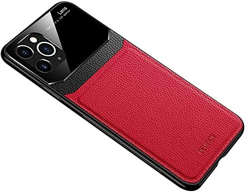 Roufy iPhone 11 Pro Max Case, Genuine Leather Slim Backshell Phone Cover, Shockproof Case for iPhone 11 Pro Max 6.5 inch 2019