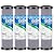 1 Micron 2.5" x 10" Whole House CTO Carbon Water Filter Cartridge Replacement for Countertop System, Dupont WFPFC8002, WFPFC9001, FXWTC, SCWH-5, WHEF-WHWC, WHCF-WHWC, AMZN-SCWH-5, 4Pack