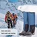 WONOOS Leg Gaiters – Waterproof and Adjustable Snow Boot Gaiters for Hiking, Walking, Hunting, Mountain Climbing and Snowshoeing,Blue,M
