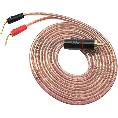 XMSJSIY RCA to Banana Pin Speaker Cable Cover