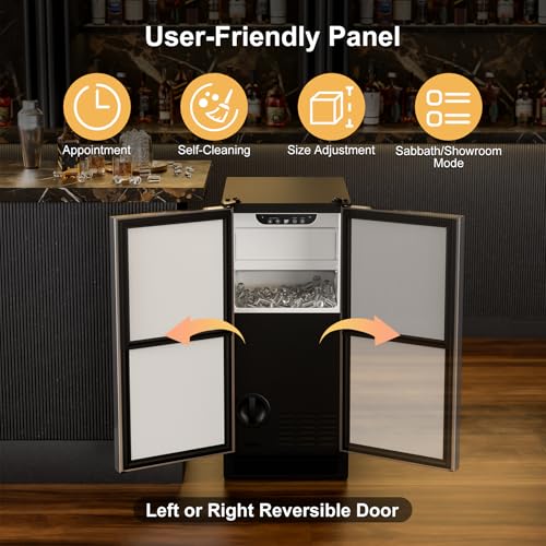 Image of COTLIN 15 inch W Under Counter Ice Maker with Spray Technology & Gravity Drain
