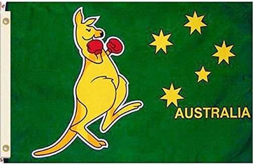 Vista Flags Boxing Kangaroo 3x5 Polyester Flag