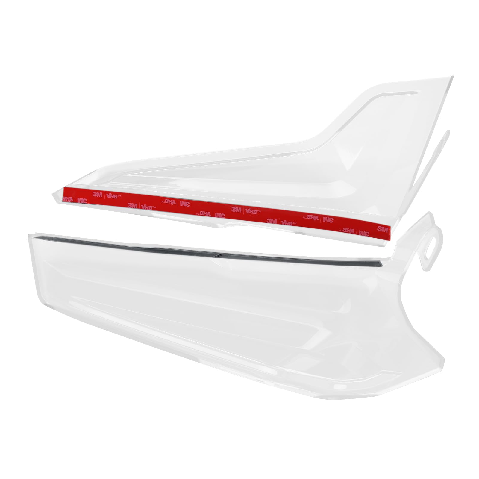 Parabrezza laterale per moto, spoiler anteriore e gamba, compatibile con Yamaha Nmax155 Turbo/V3/E-CVT 2025 Sport Winglet protezione del pannello del corpo (trasparente)