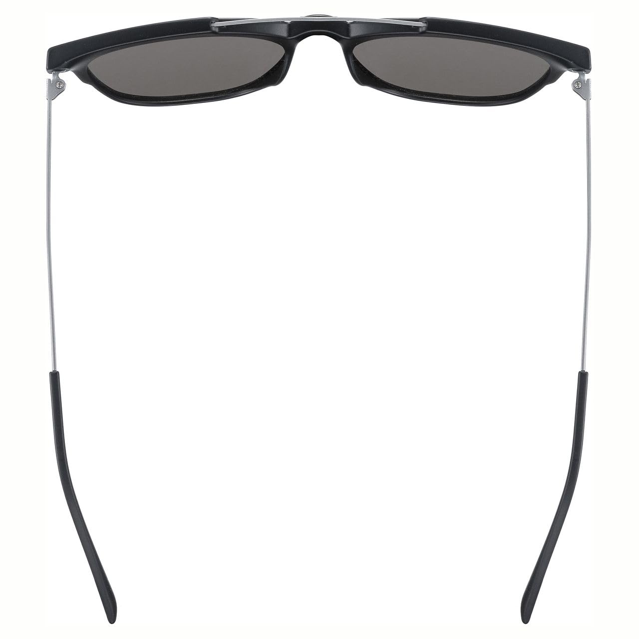 Uvex LGL 46 Sonnenbrille, black matt/silver, one size | starker Schutz vor Sonnenstrahlung - inkl. uvex Schriftzug auf den Bügeln