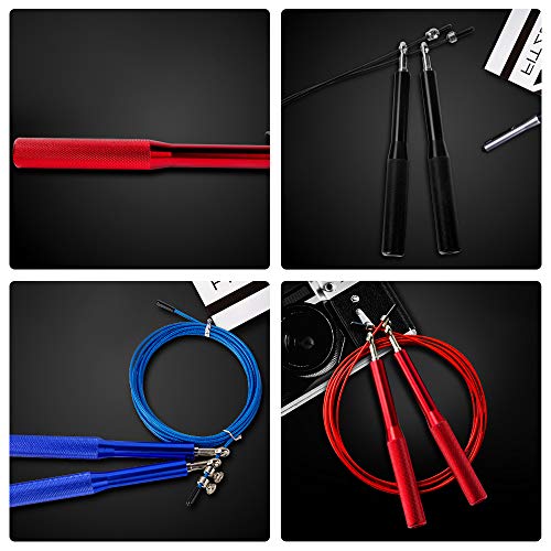 DECDEAL 10 pés de velocidade ajustável pular corda rolamento de esferas antiderrapante pular corda p