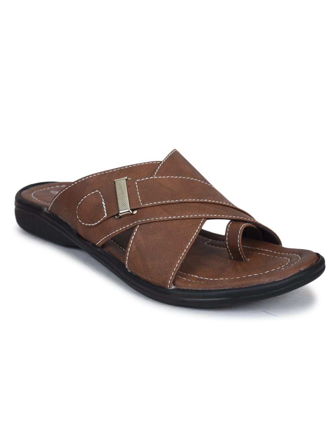 Ajanta Mens Brown Synthetic Leather Sandal - 7 UK (B084MDGW4R) Amazon Price History, Amazon Price Tracker