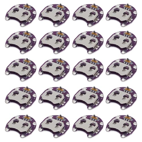 AEDIKO 20pcs Lilypad Coin Cell Battery Holder CR2032 Battery Holder Case Module